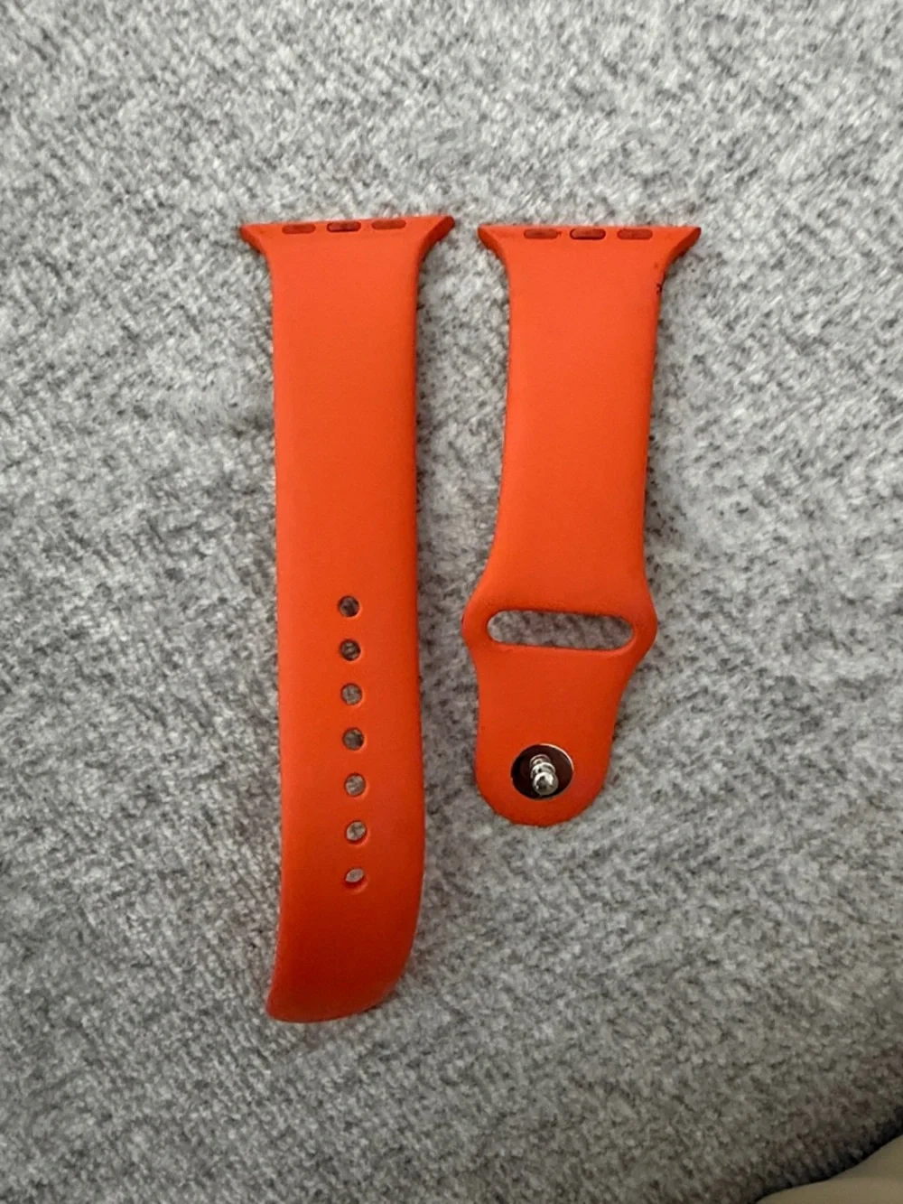 Hermes Orange Silicone Watch Band